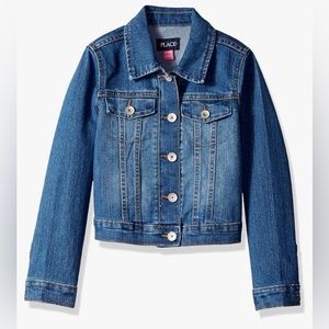 Children’s Place Girls Denim Jean Jacket. Size 14. EUC.